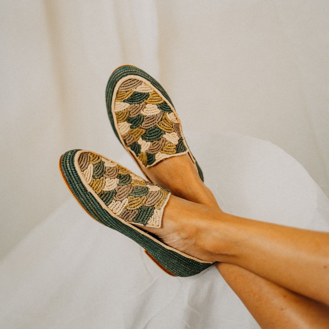 Mouna Women's Loafers Zafir Arte Luxe Green