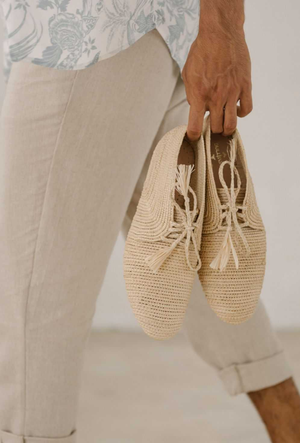 Sustainable handmade footwear made from palm leaf fibers by Bulibasha 03