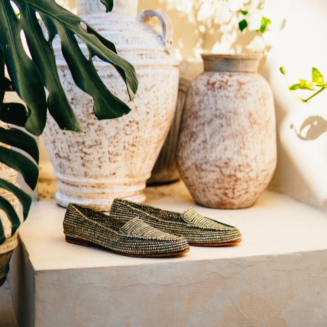 Meddur Herren Loafers Grün