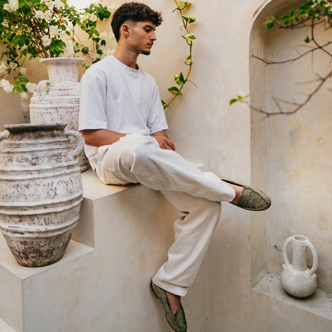 Meddur Herren Loafers Grün