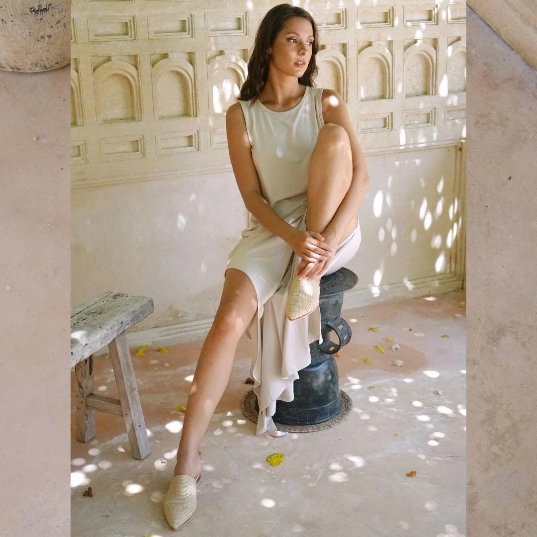 Sura, sustainable, heels made from natural materials by Bulibasha