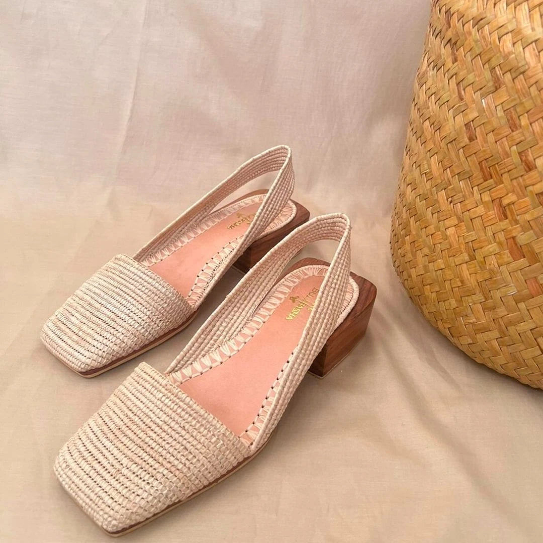 Yidir, sustainable, heels made from natural materials by Bulibasha