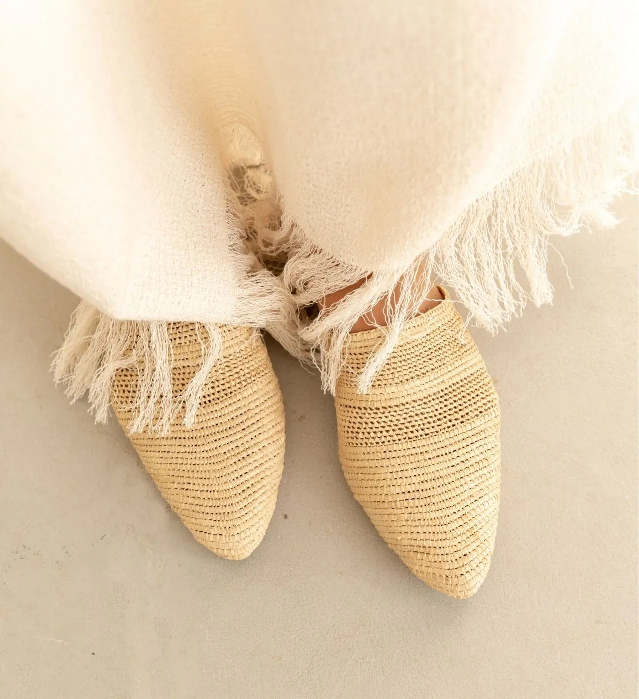 Babouche Tayri, sustainable, handmade sandals made from natural materials by Bulibasha