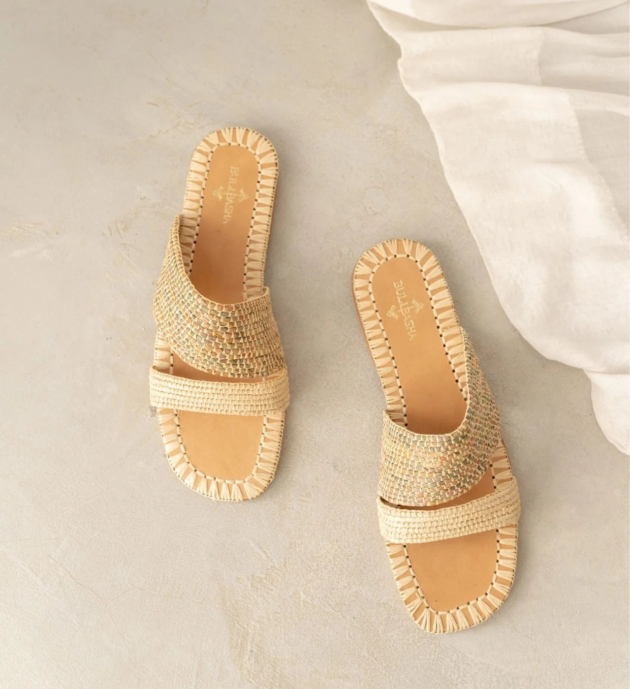 Zigza | Neutral Mix, sustainable, sandals made from natural materials by Bulibasha