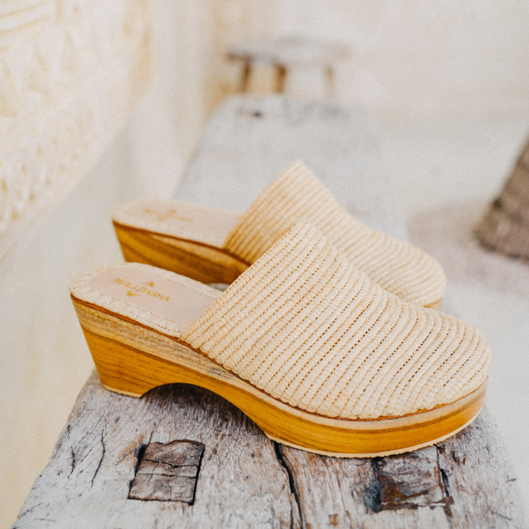 Mohya Damenclogs Naturbeige