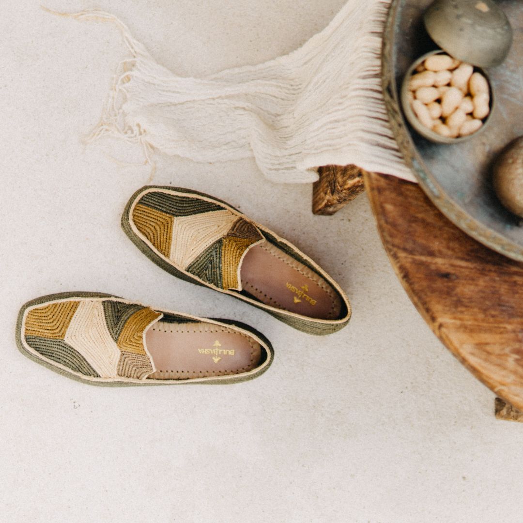 Mocassini da uomo Bahia Amar Arte Luxe Verde
