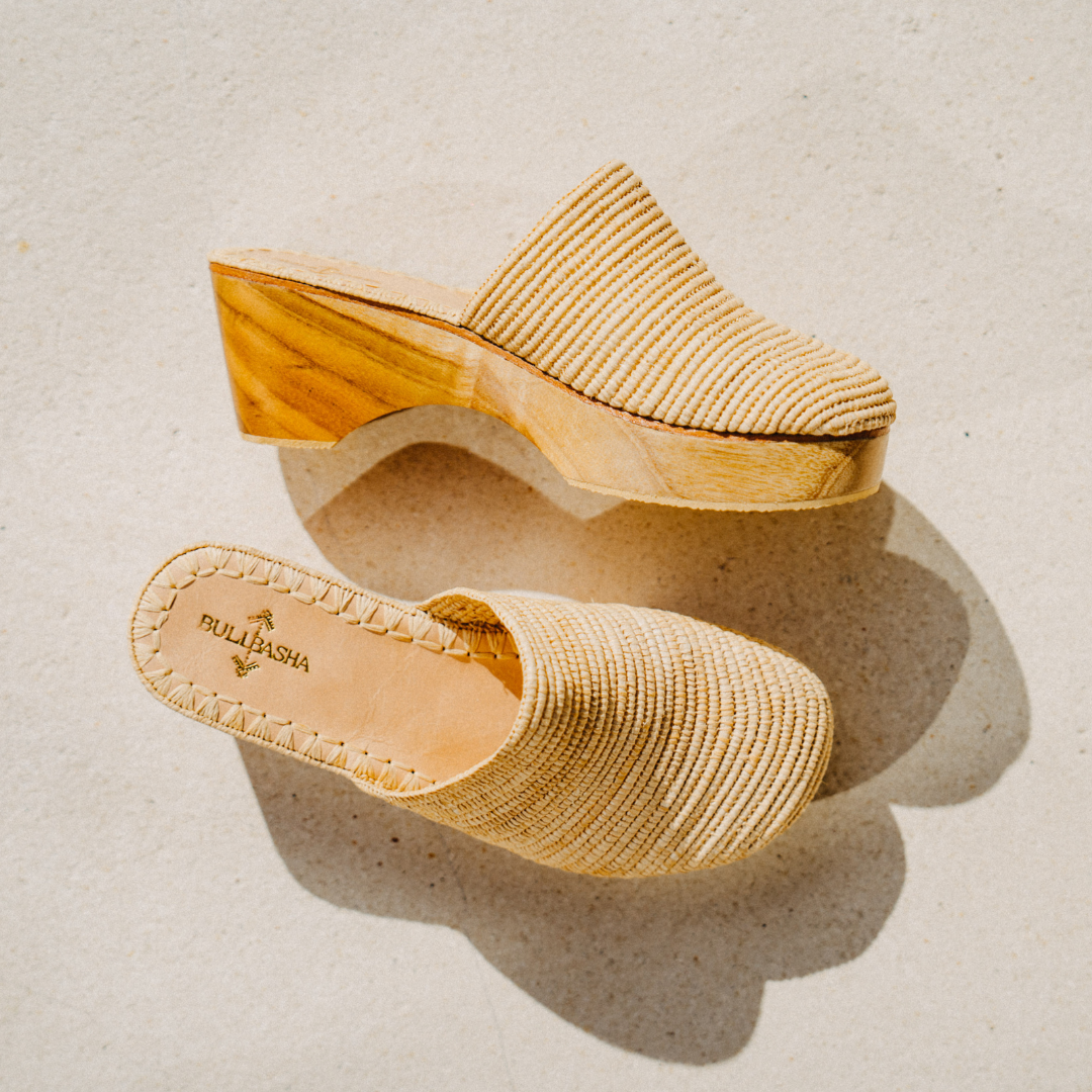 Mohya Damenclogs Naturbeige