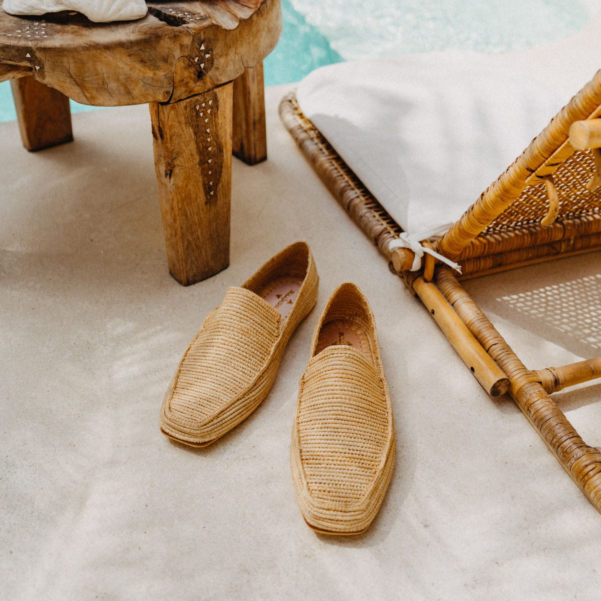 Bahia Herrenslipper Naturbeige
