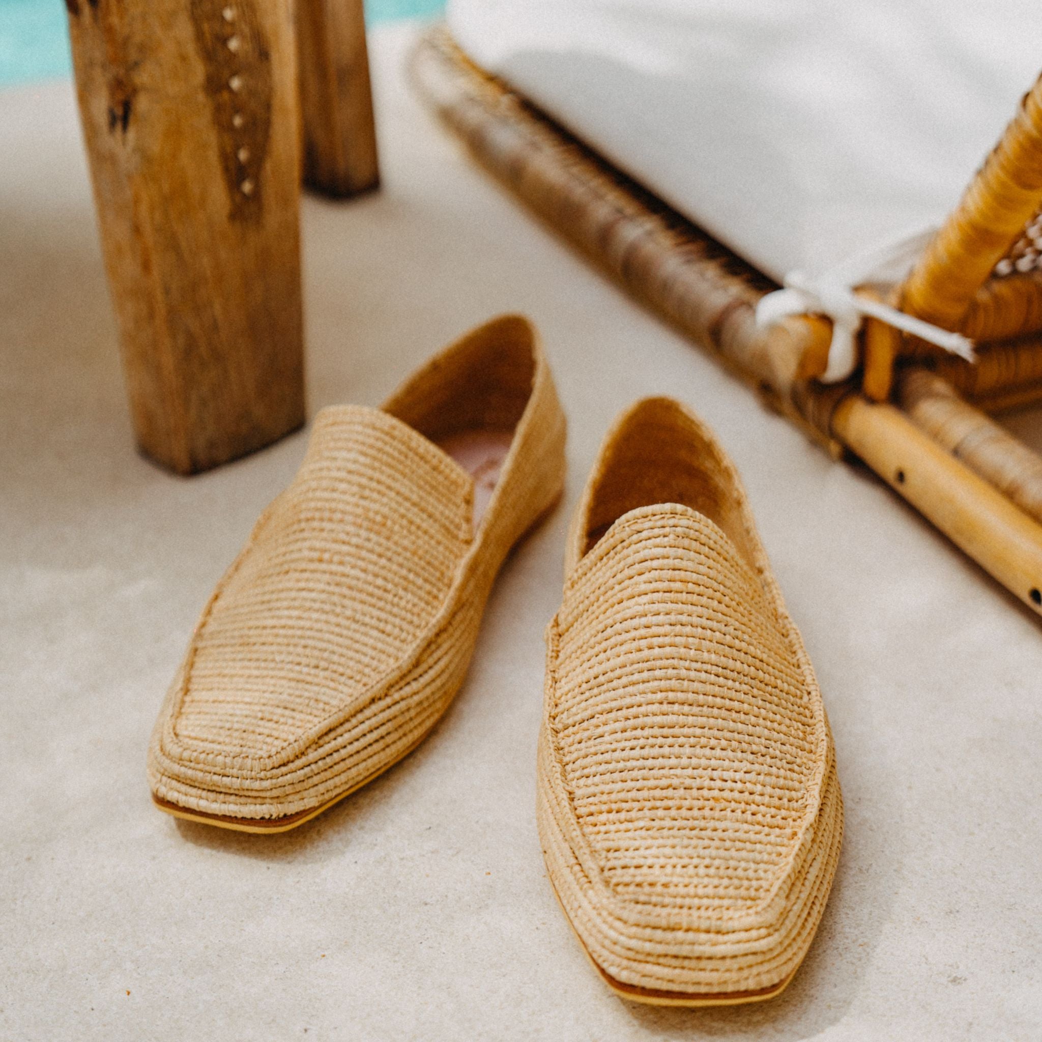 Bahia Herrenslipper Naturbeige