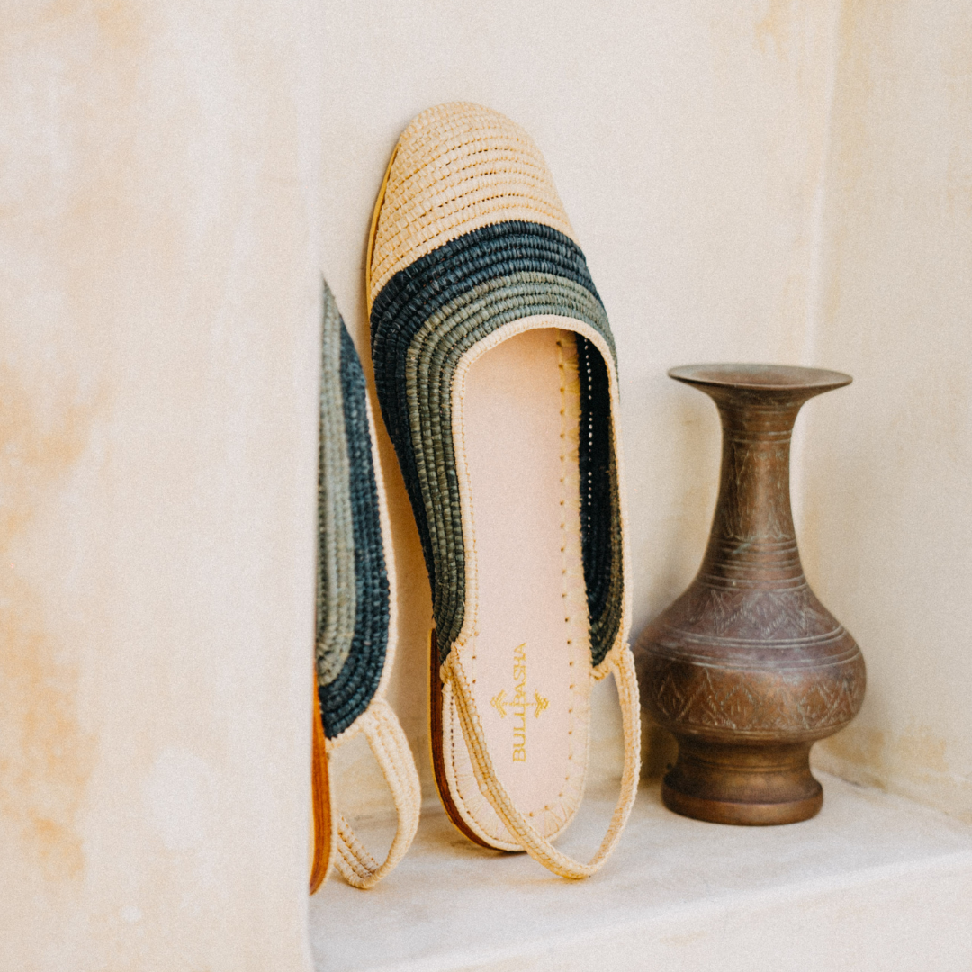Sandali da donna Mazir Mix Beige Naturale, Verde e Nero