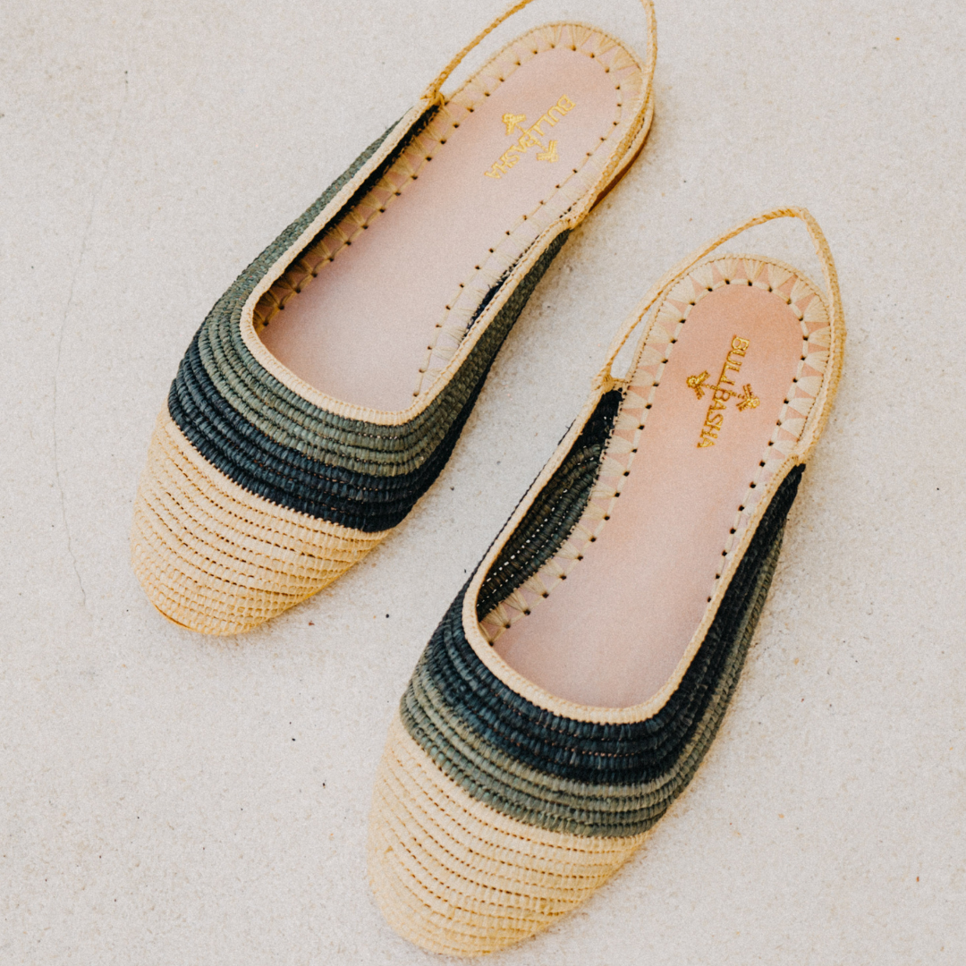 Sandali da donna Mazir Mix Beige Naturale, Verde e Nero