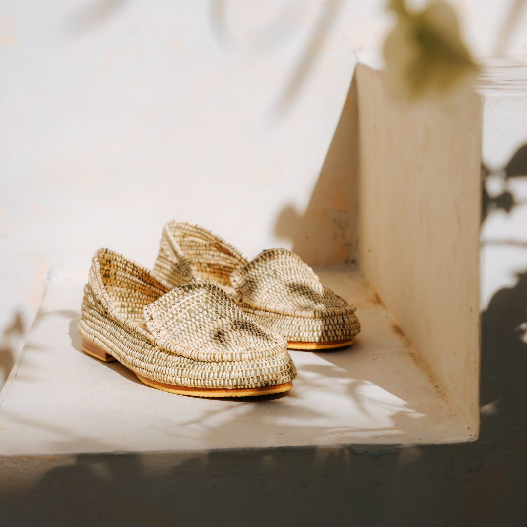 Mocassins pour femmes Mouna vert