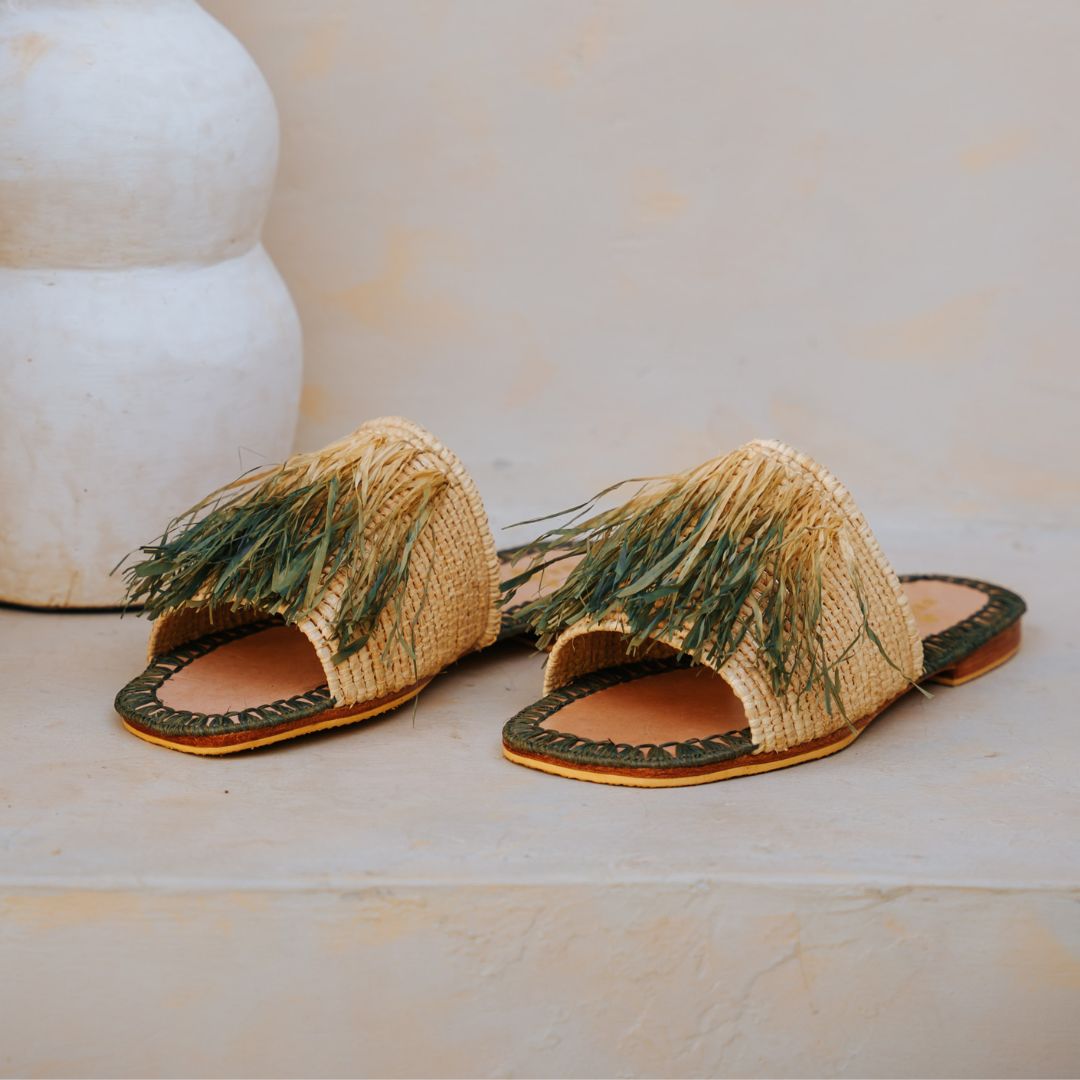 Basha Nour Women's Sandals Green