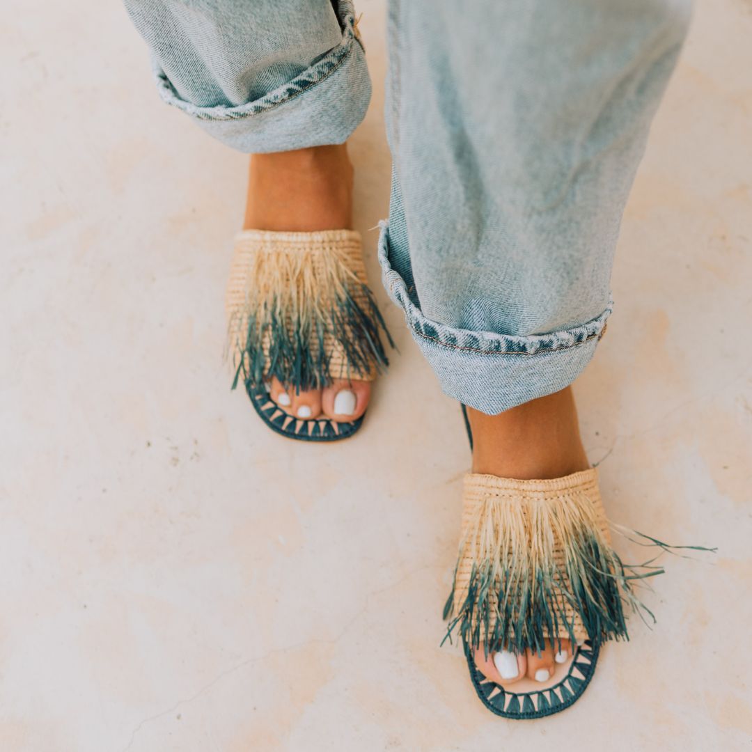 Basha Nour Women's Sandals Blue