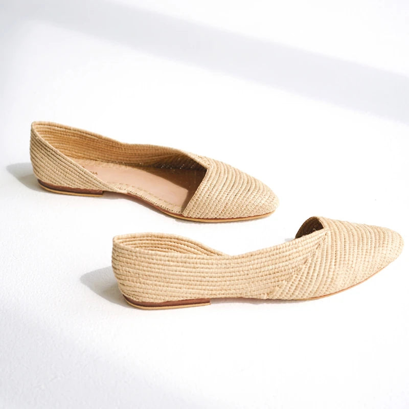 Ayyur, sustainable, handmade flats made from natural materials by Bulibasha