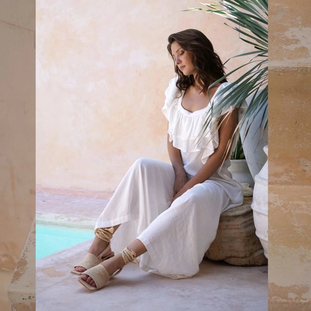 Damya, sustainable, handmade heels made from natural materials by Bulibasha