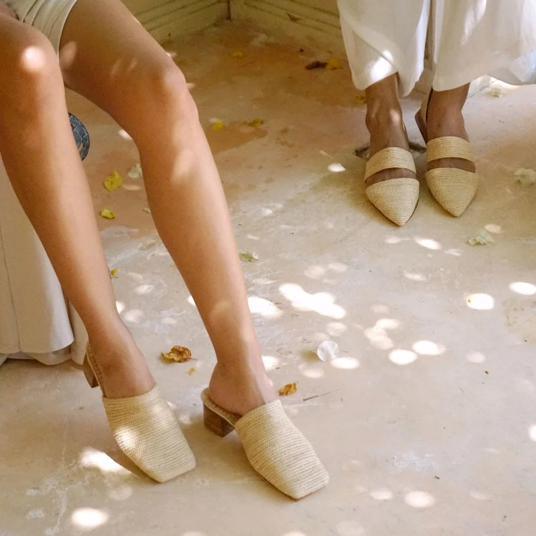Igider, sustainable, handmade heels made from natural materials by Bulibasha