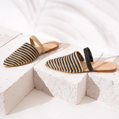 Babouche Amalu, sustainable, handmade sandals made from natural materials by Bulibasha