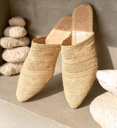 Babouche Tayri, sustainable, handmade sandals made from natural materials by Bulibasha
