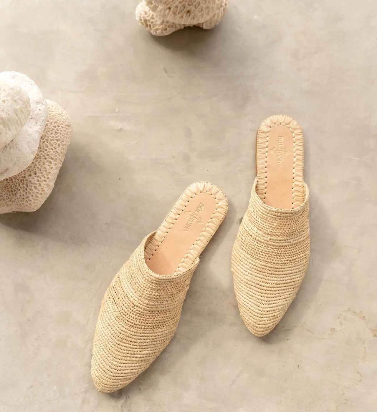 Babouche Tayri, sustainable, handmade sandals made from natural materials by Bulibasha