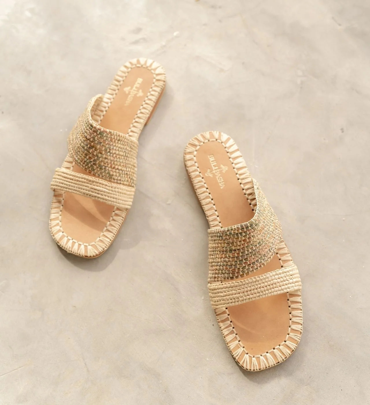 Zigza | Neutral Mix, sustainable, sandals made from natural materials by Bulibasha