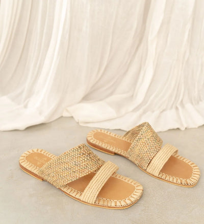 Zigza | Neutral Mix, sustainable, sandals made from natural materials by Bulibasha