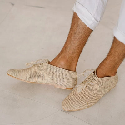 Agizul Neutral, sustainable, handmade shoes made from natural materials by Bulibasha