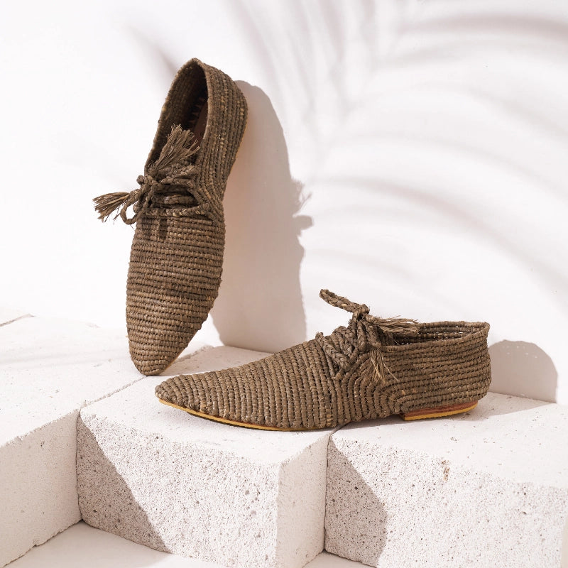 Tafrara Zegiga, sustainable, shoes made from natural materials by Bulibasha