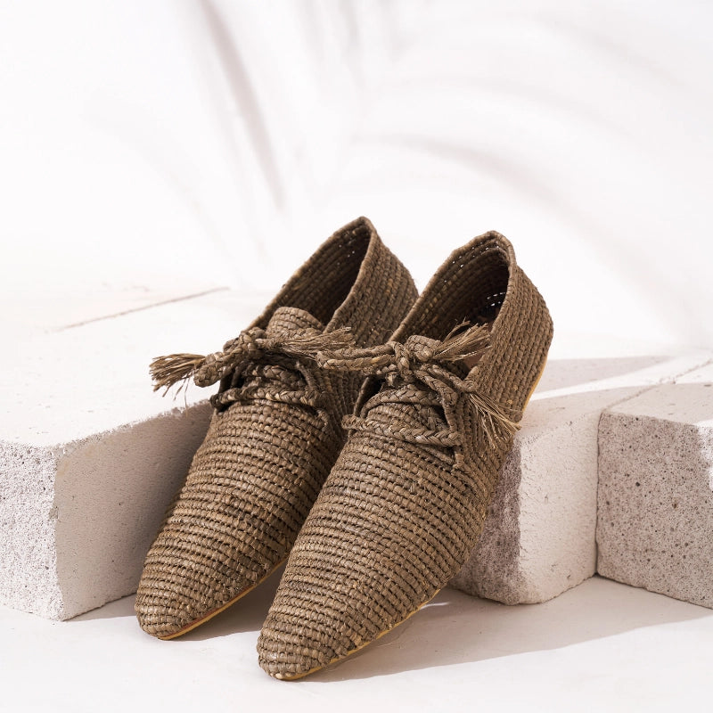 Tafrara Zegiga, sustainable, shoes made from natural materials by Bulibasha