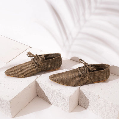 Tafrara Zegiga, sustainable, shoes made from natural materials by Bulibasha