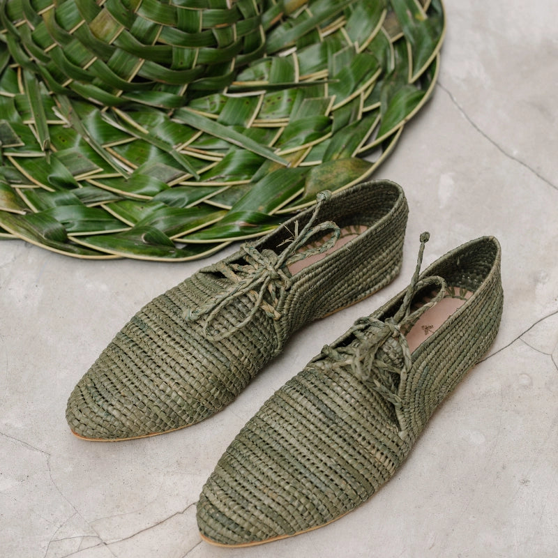 Takama Green, sustainable, shoes made from natural materials by Bulibasha