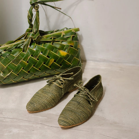 Takama Green, sustainable, shoes made from natural materials by Bulibasha